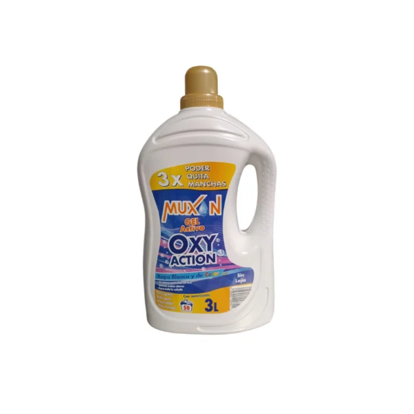Detergente 3 L Muxam  Oxy Action Caja 4 Unidades